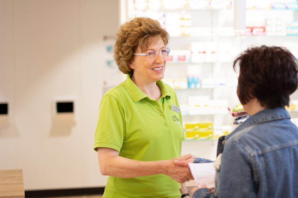 Filiale der Alemannen-Apotheke von Innen